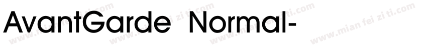 AvantGarde Normal字体转换